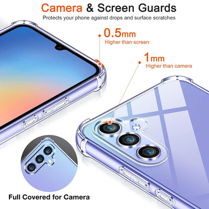 Hülle für Samsung Galaxy A55 5G A556, Techsuit, stoßfest klar, transparent