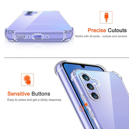 Hülle für Samsung Galaxy A55 5G A556, Techsuit, stoßfest klar, transparent