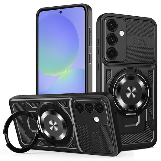 Hülle für Samsung Galaxy A56 A566 / A36 A366, Techsuit, RuggedCam, Schwarz