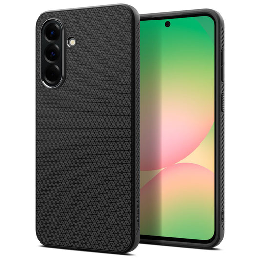Hülle für Samsung Galaxy A56 A566, Spigen, Liquid Air, Mattschwarz ACS09291