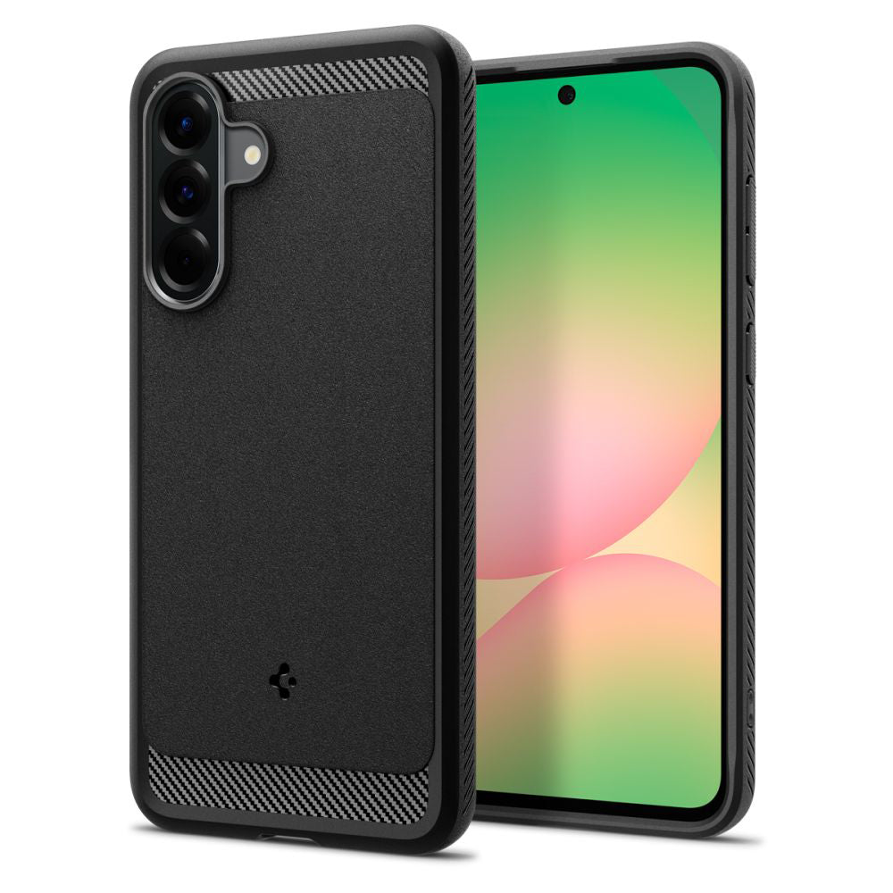 Hülle für Samsung Galaxy A56 A566, Spigen, Rugged Armor, Schwarz ACS09225