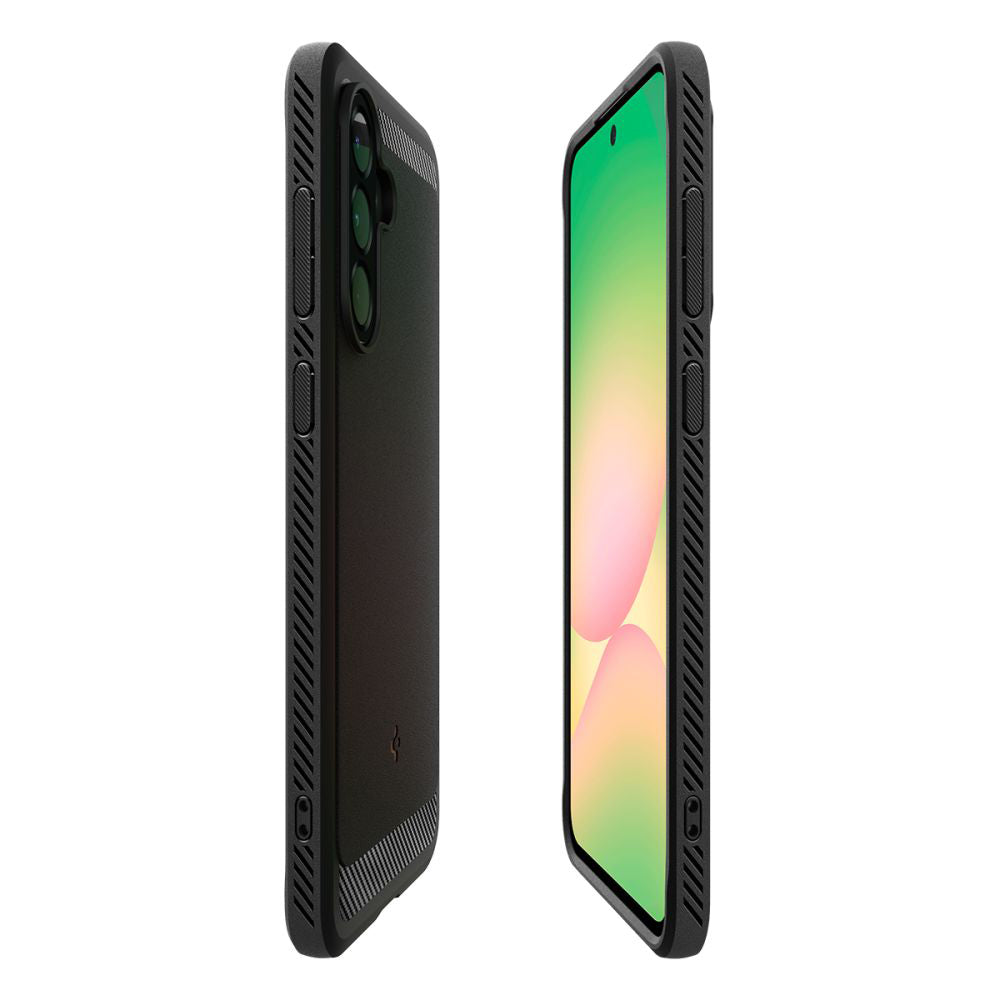 Hülle für Samsung Galaxy A56 A566, Spigen, Rugged Armor, Schwarz ACS09225