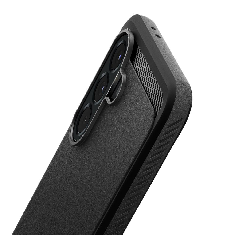 Hülle für Samsung Galaxy A56 A566, Spigen, Rugged Armor, Schwarz ACS09225