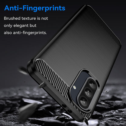 Hülle für Samsung Galaxy A56 A566, Techsuit, Carbon, Schwarz