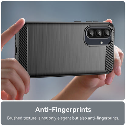 Hülle für Samsung Galaxy A56 A566, Techsuit, Carbon, Schwarz