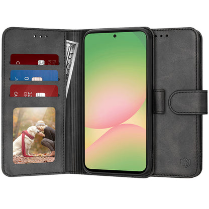 Hülle für Samsung Galaxy A56 A566, Techsuit, Diary Book, Schwarz