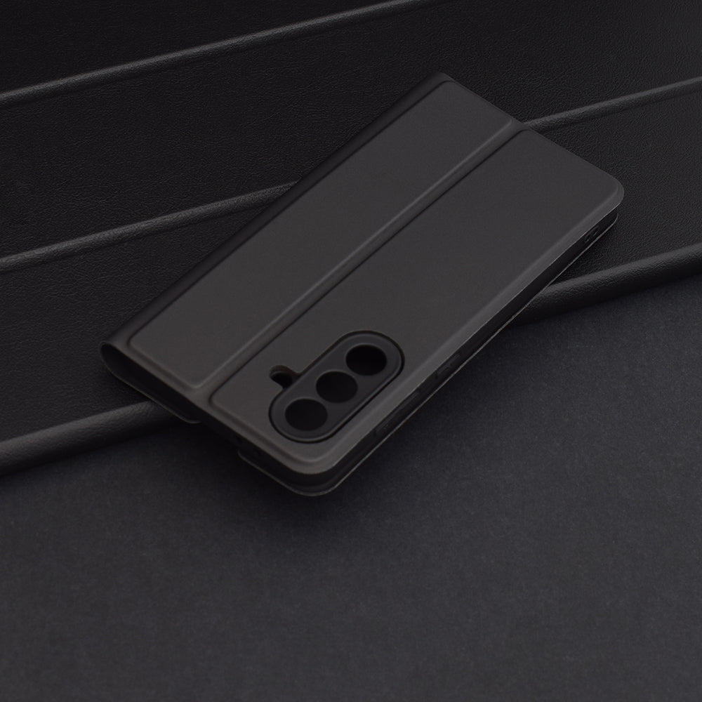 Hülle für Samsung Galaxy A56 A566, Techsuit, Magskin Book, Schwarz