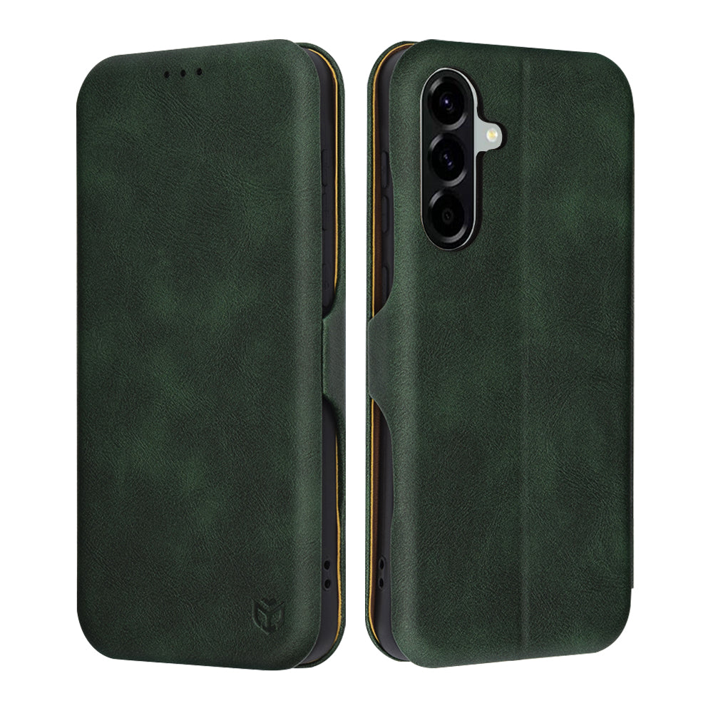Hülle für Samsung Galaxy A56 A566, Techsuit, Safe Wallet Plus, Grün