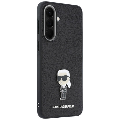 Hülle für Samsung Galaxy A57 5G, Karl Lagerfeld, Glitter Fixed Ikonik Karl, Schwarz
