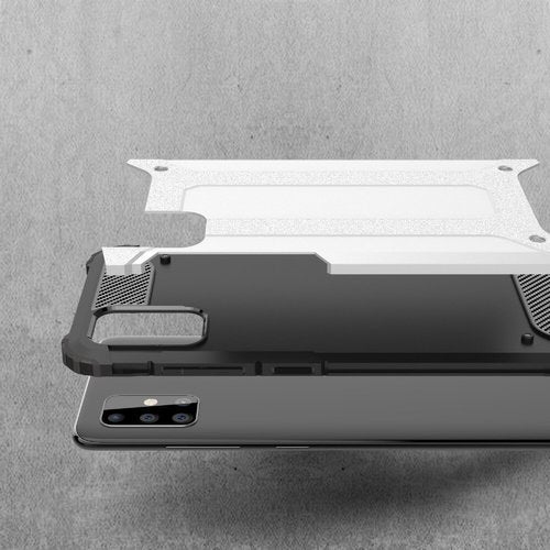 Hülle für Samsung Galaxy A71 A715, Techsuit, Hybrid Armor, Schwarz