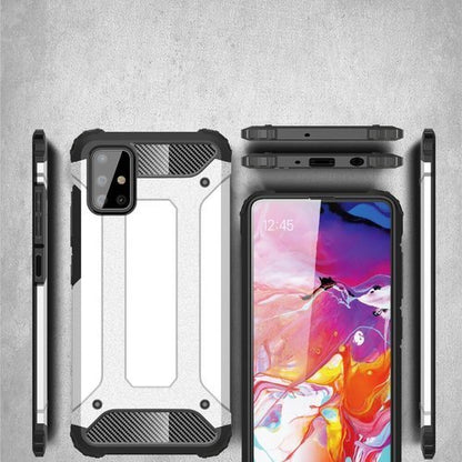 Hülle für Samsung Galaxy A71 A715, Techsuit, Hybrid Armor, Schwarz