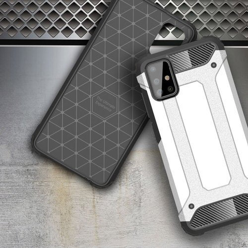 Hülle für Samsung Galaxy A71 A715, Techsuit, Hybrid Armor, Schwarz