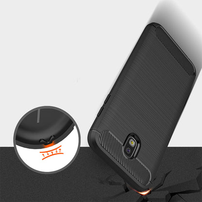 Hülle für Samsung Galaxy J5 (2017) J530, Techsuit, Carbon, Schwarz