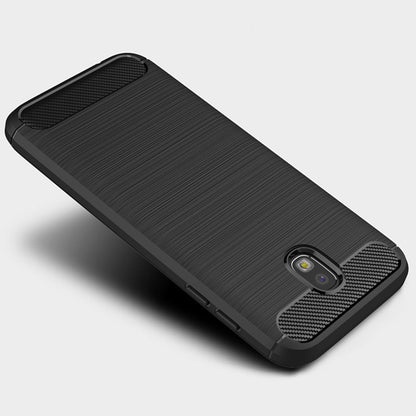 Hülle für Samsung Galaxy J5 (2017) J530, Techsuit, Carbon, Schwarz