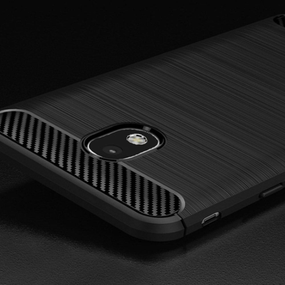 Hülle für Samsung Galaxy J5 (2017) J530, Techsuit, Carbon, Schwarz