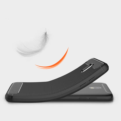 Hülle für Samsung Galaxy J5 (2017) J530, Techsuit, Carbon, Schwarz