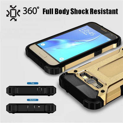 Hülle für Samsung Galaxy J5 J500, Techsuit, Hybrid Armor, Schwarz