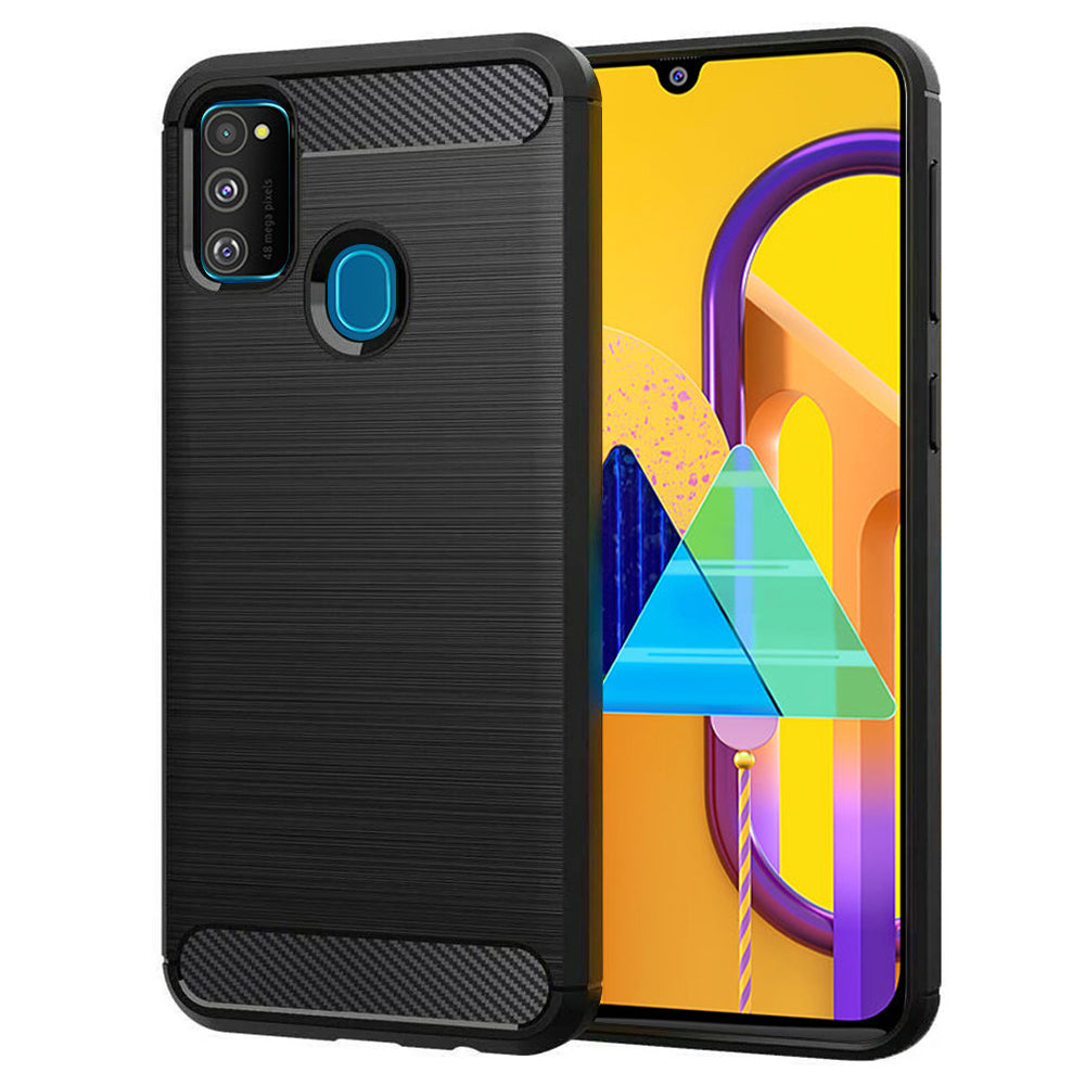 Case for Samsung Galaxy M21 M215 / M30s M307, Techsuit, Carbon, Black