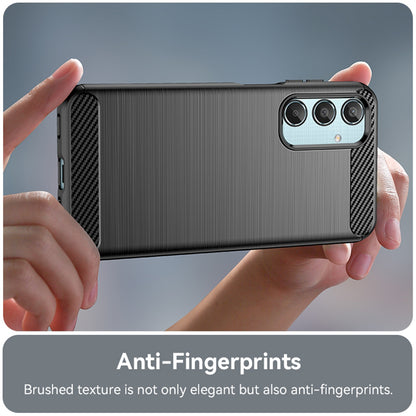 Hülle für Samsung Galaxy M35, Techsuit, Carbon, Schwarz