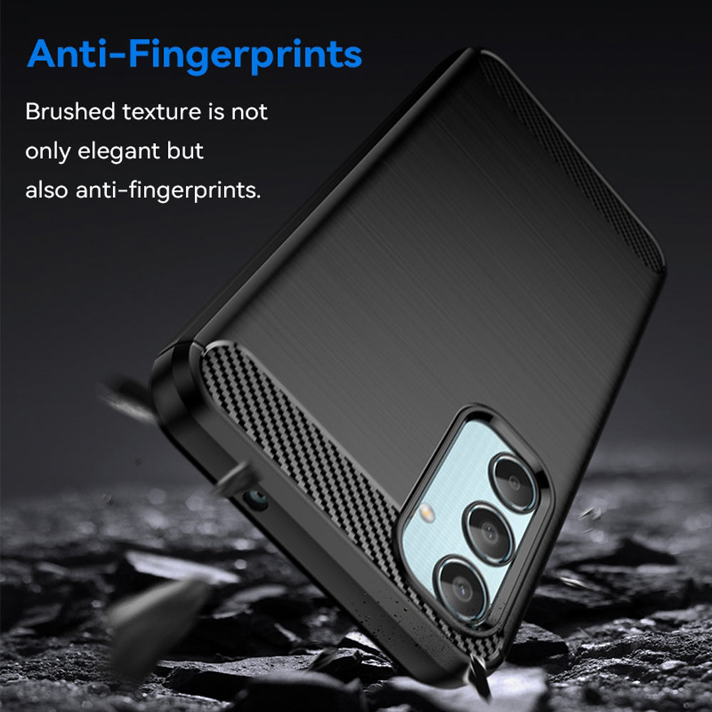 Hülle für Samsung Galaxy M35, Techsuit, Carbon, Schwarz