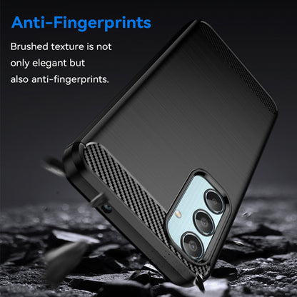 Hülle für Samsung Galaxy M35, Techsuit, Carbon, Schwarz