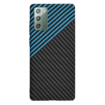 Hülle für Samsung Galaxy Note 20 5G N981 / Note 20 N980, Techsuit, Carbonite FiberShell, Schwarz Blau
