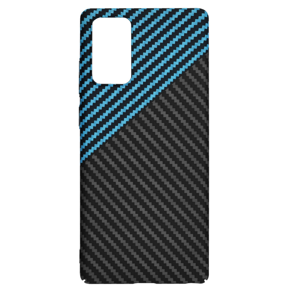 Hülle für Samsung Galaxy Note 20 5G N981 / Note 20 N980, Techsuit, Carbonite FiberShell, Schwarz Blau