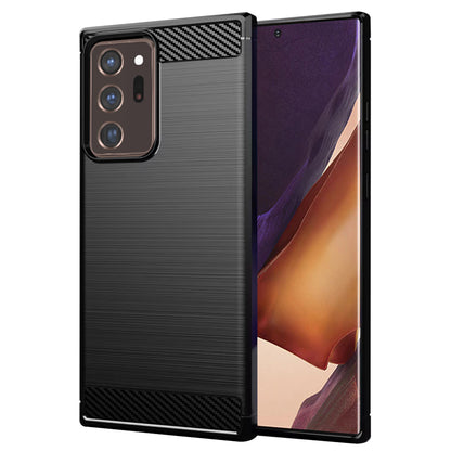 Hülle für Samsung Galaxy Note 20 Ultra 5G N986 / Note 20 Ultra N985, Techsuit, Carbon, Schwarz
