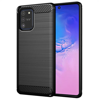 Hülle für Samsung Galaxy S10 Lite G770, Techsuit, Carbon, Schwarz
