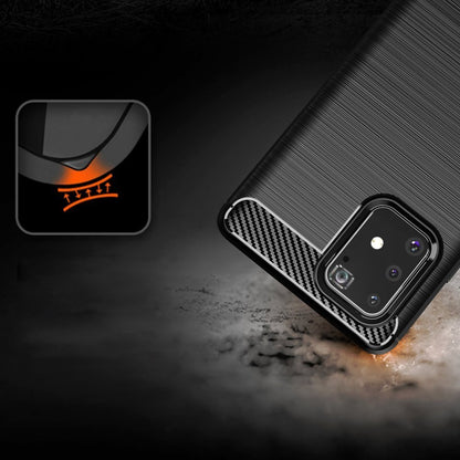 Hülle für Samsung Galaxy S10 Lite G770, Techsuit, Carbon, Schwarz
