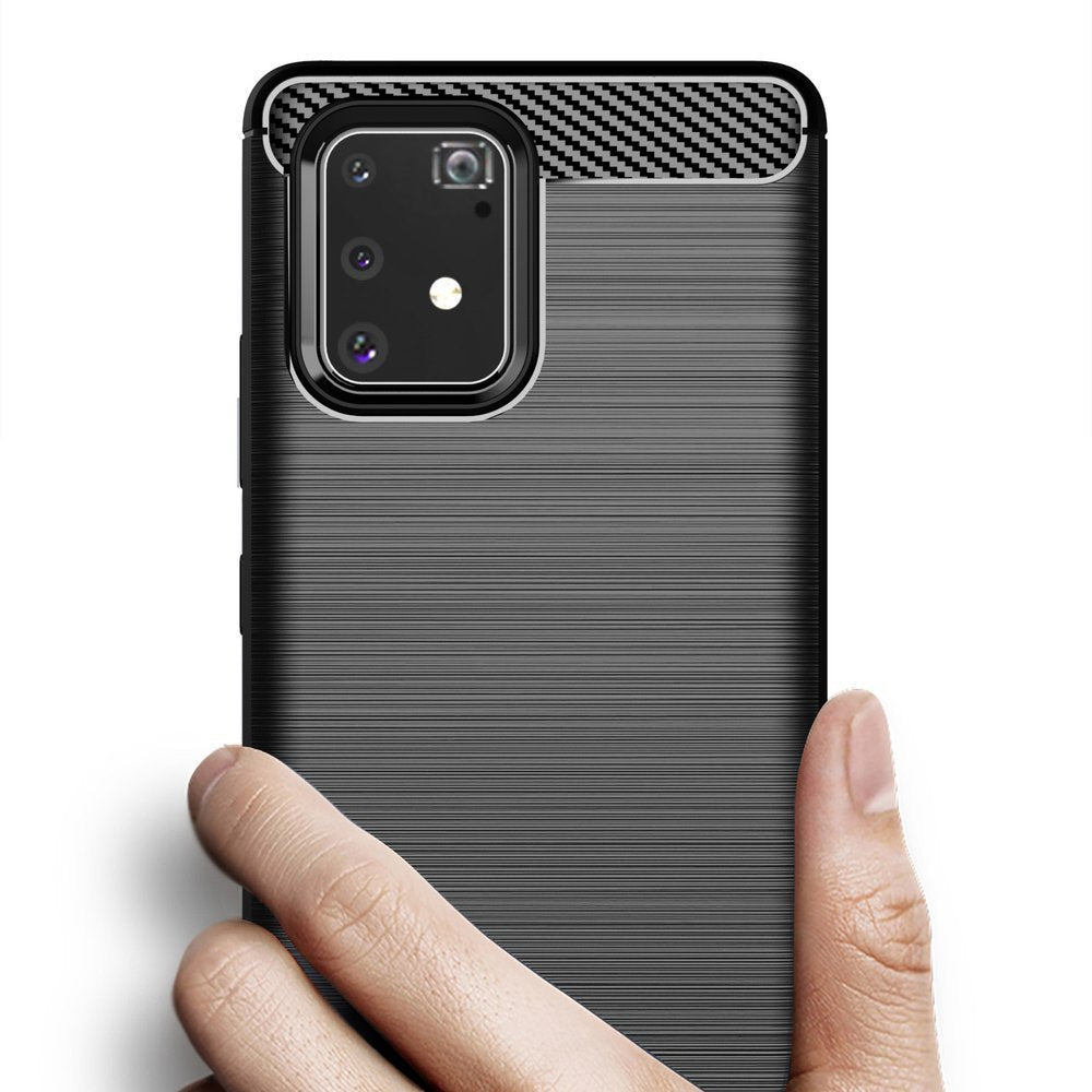 Hülle für Samsung Galaxy S10 Lite G770, Techsuit, Carbon, Schwarz