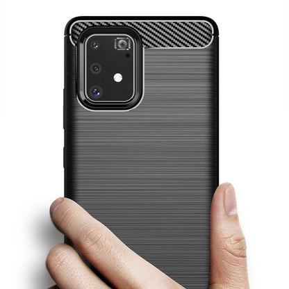 Hülle für Samsung Galaxy S10 Lite G770, Techsuit, Carbon, Schwarz