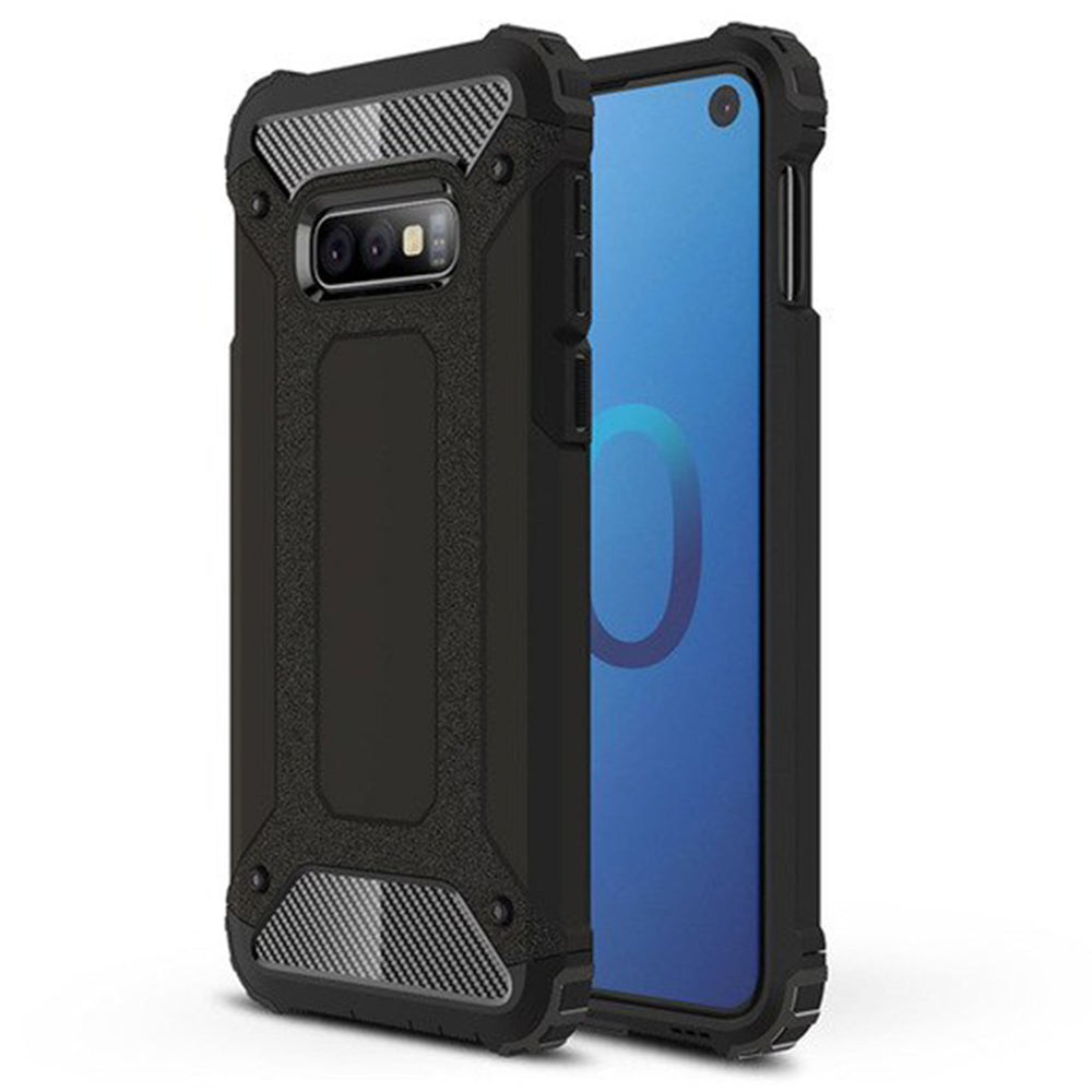 Hülle für Samsung Galaxy S10e G970, Techsuit, Hybrid Armor, Schwarz