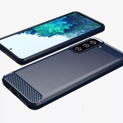 Hülle für Samsung Galaxy S20 FE 2022 G781 / S20 FE 5G G781 / S20 FE G780, Techsuit, Carbon, Blau