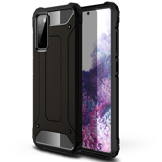 Hülle für Samsung Galaxy S20 FE 2022 G781 / S20 FE 5G G781 / S20 FE G780, Techsuit, Hybrid Armor, Schwarz