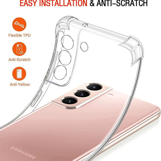 Hülle für Samsung Galaxy S21 FE 5G G990, Techsuit, stoßfest klar, transparent