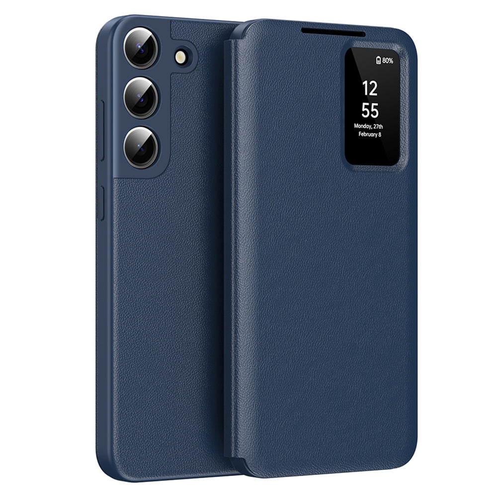 Hülle für Samsung Galaxy S22 5G S901, Techsuit, SmartView, Blau