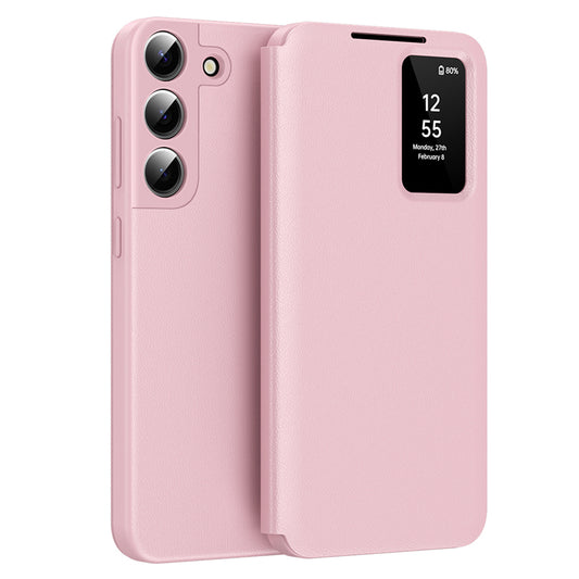 Hülle für Samsung Galaxy S22+ 5G S906, Techsuit, SmartView, Rosa