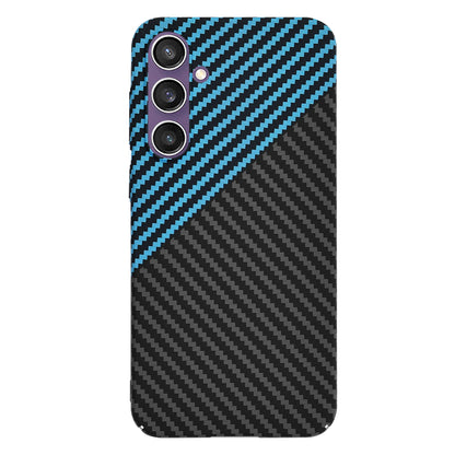 Hülle für Samsung Galaxy S23 FE S711, Techsuit, Carbonite FiberShell, Schwarz Blau