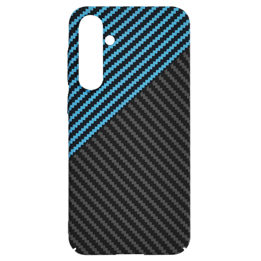 Hülle für Samsung Galaxy S23 FE S711, Techsuit, Carbonite FiberShell, Schwarz Blau