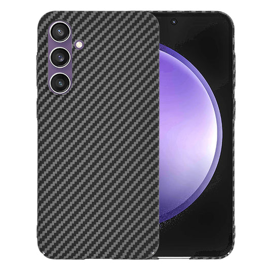 Hülle für Samsung Galaxy S23 FE S711, Techsuit, Carbonite FiberShell, Schwarz
