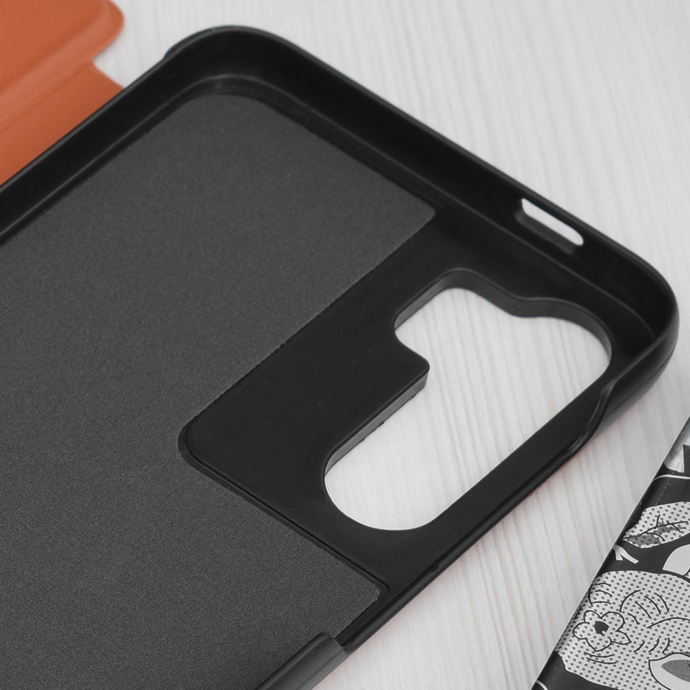 Hülle für Samsung Galaxy S23 FE S711, Techsuit, eFold, Orange