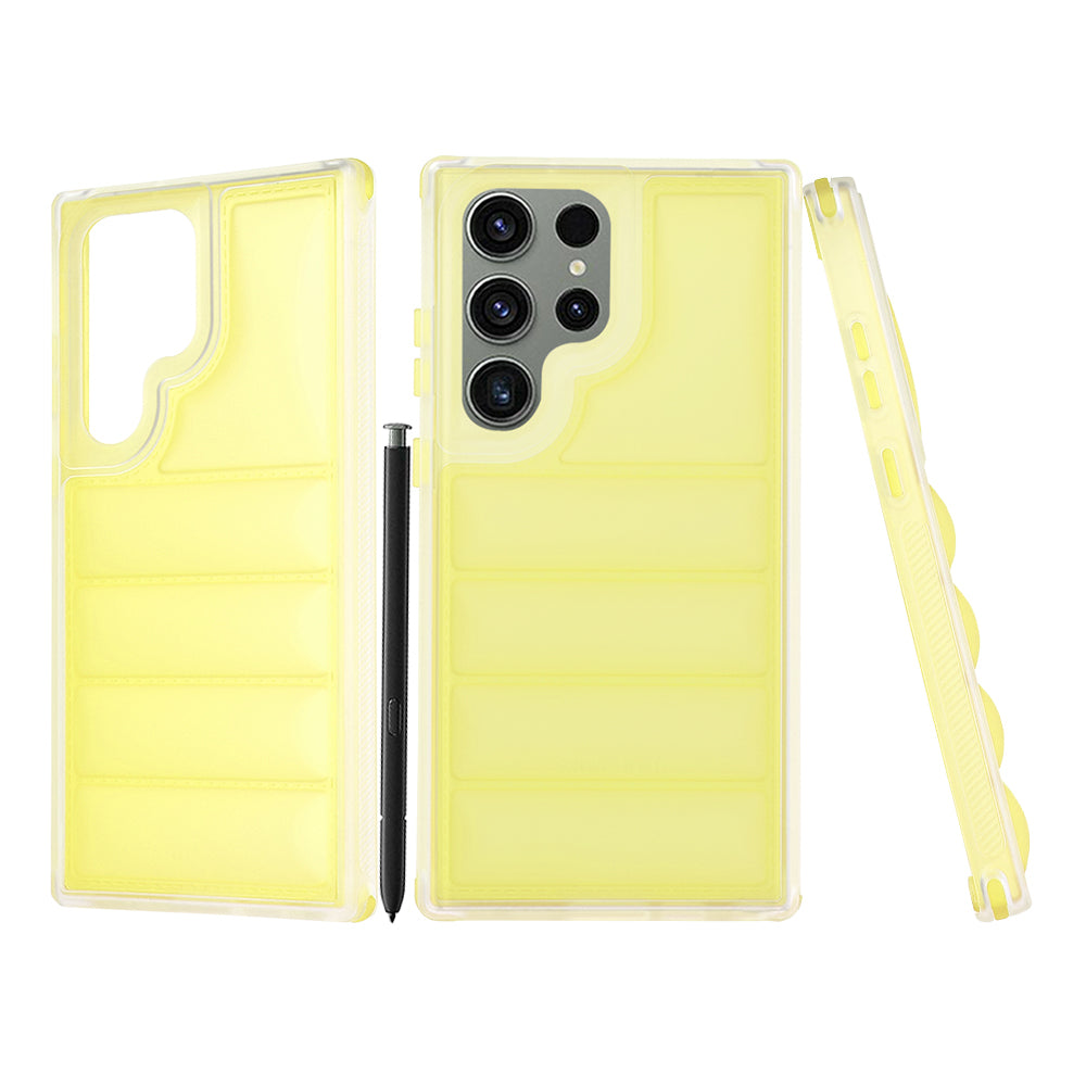 Hülle für Samsung Galaxy S23 FE S711, Techsuit, Wave Shield, Gelb