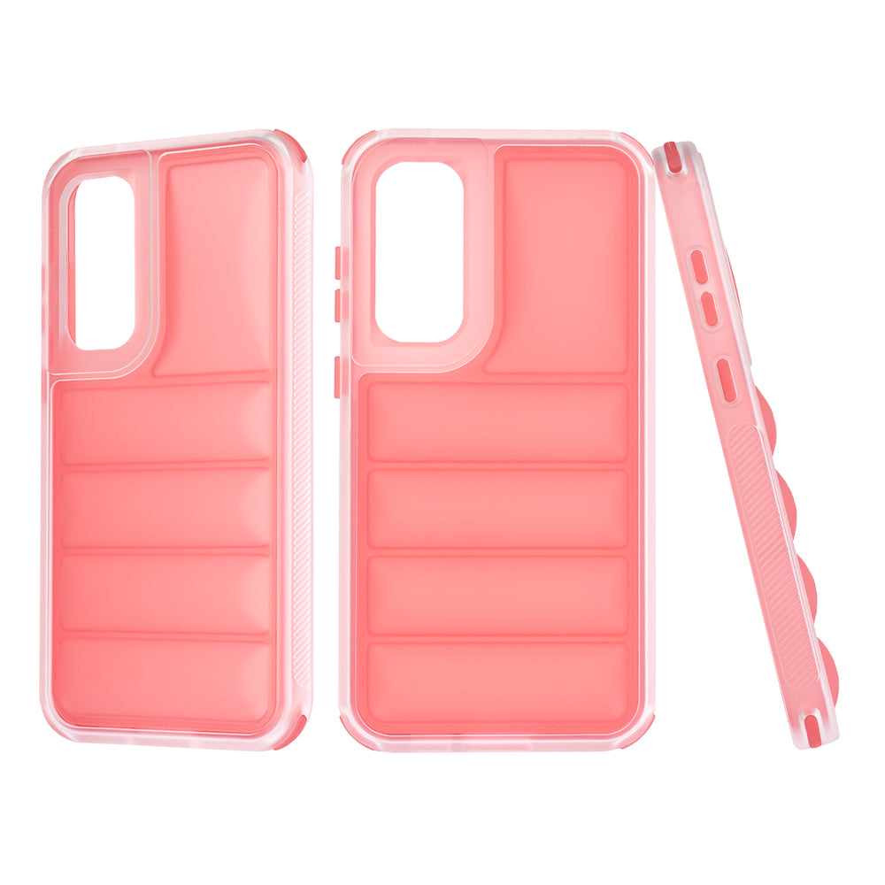 Hülle für Samsung Galaxy S23 FE S711, Techsuit, Wave Shield, Rot