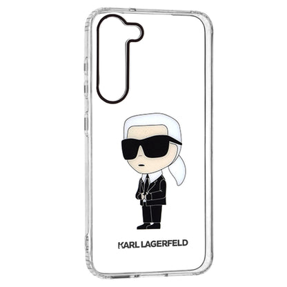 Hülle für Samsung Galaxy S23+ S916, Karl Lagerfeld, Ikonik Karl, Transparent