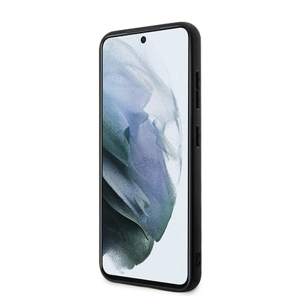 Hülle für Samsung Galaxy S23+ S916, Karl Lagerfeld, Saffiano Monogram Metal Logo, Schwarz