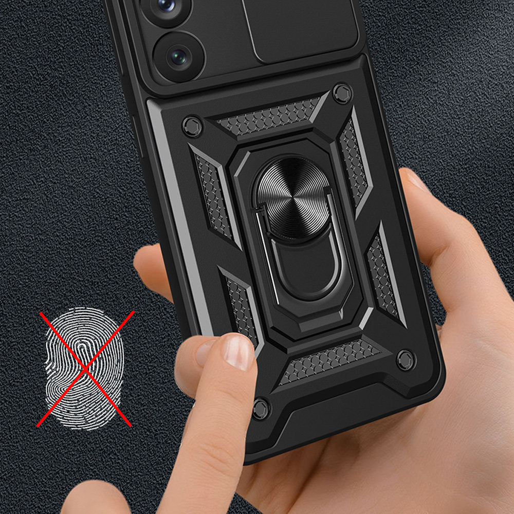 Hülle für Samsung Galaxy S23+ S916, Techsuit, CamShield, Schwarz