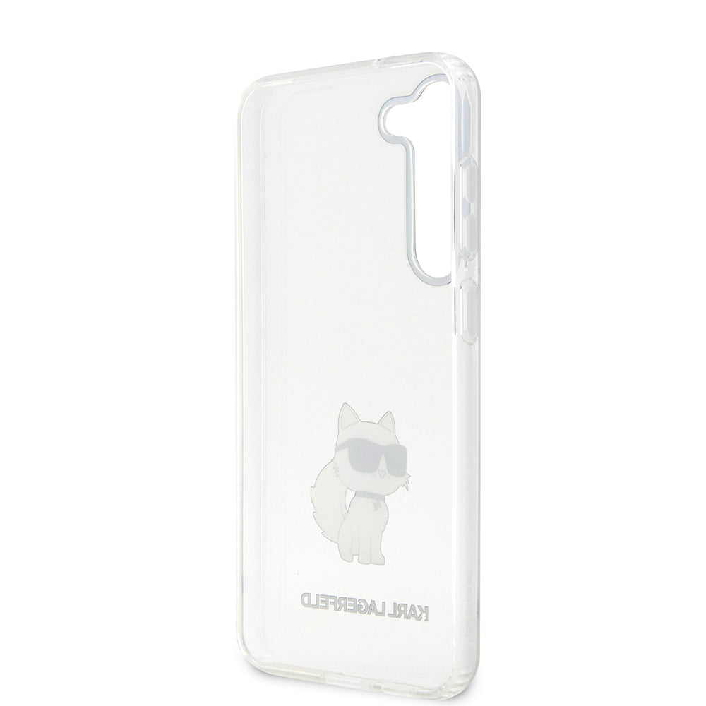 Hülle für Samsung Galaxy S23 S911, Karl Lagerfeld, Ikonik Choupette, Transparent
