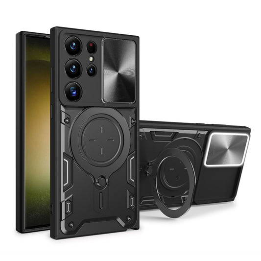 Case for Samsung Galaxy S23 Ultra S918, Techsuit, CamGuard Pro, Black