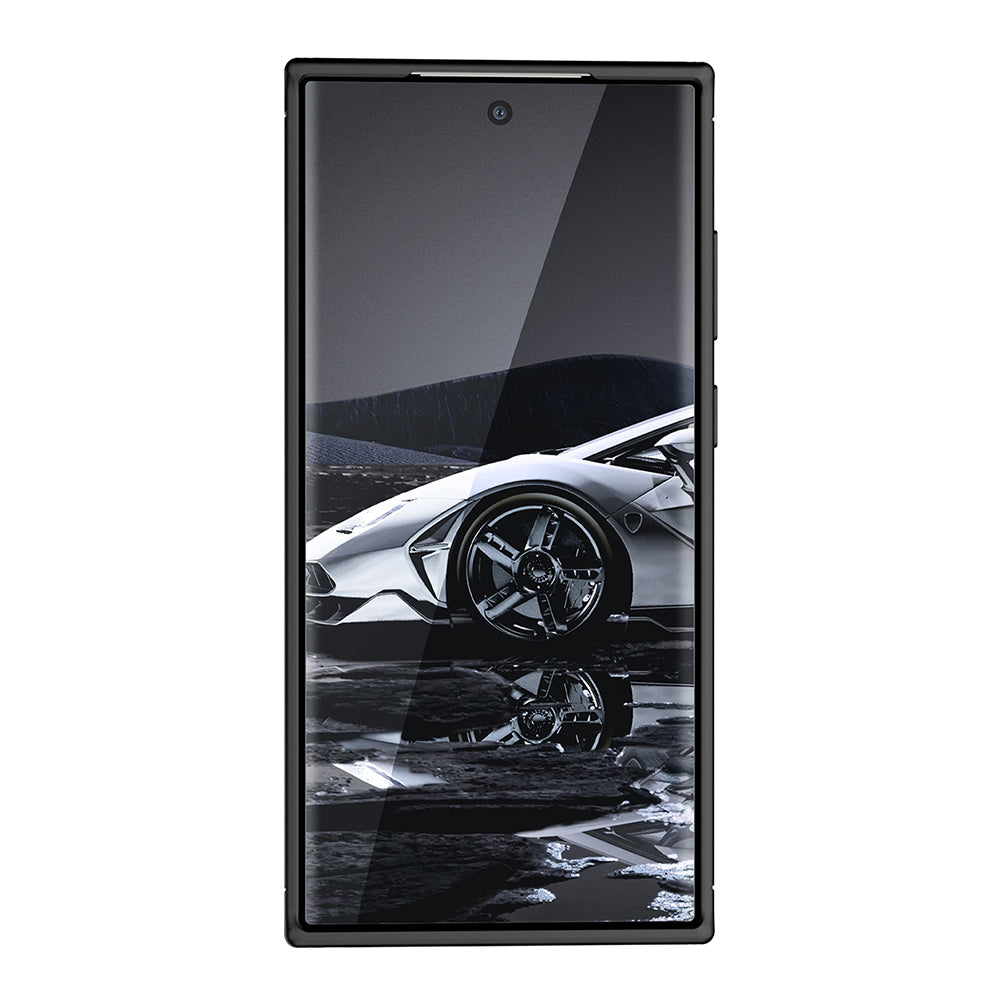 Hülle für Samsung Galaxy S23 Ultra S918, Techsuit, CarbonFiber, Schwarz